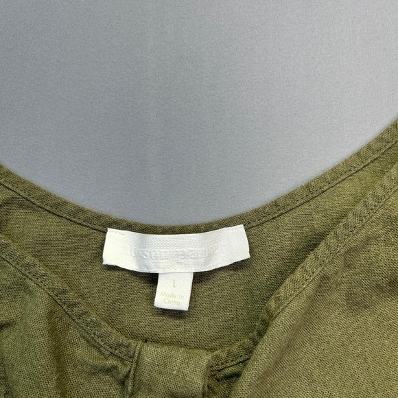 Urban Outfitters Olive Green Jumpsuit Drawstring Waist Casual Comfy‎ L Grunge - Picture 5 of 10